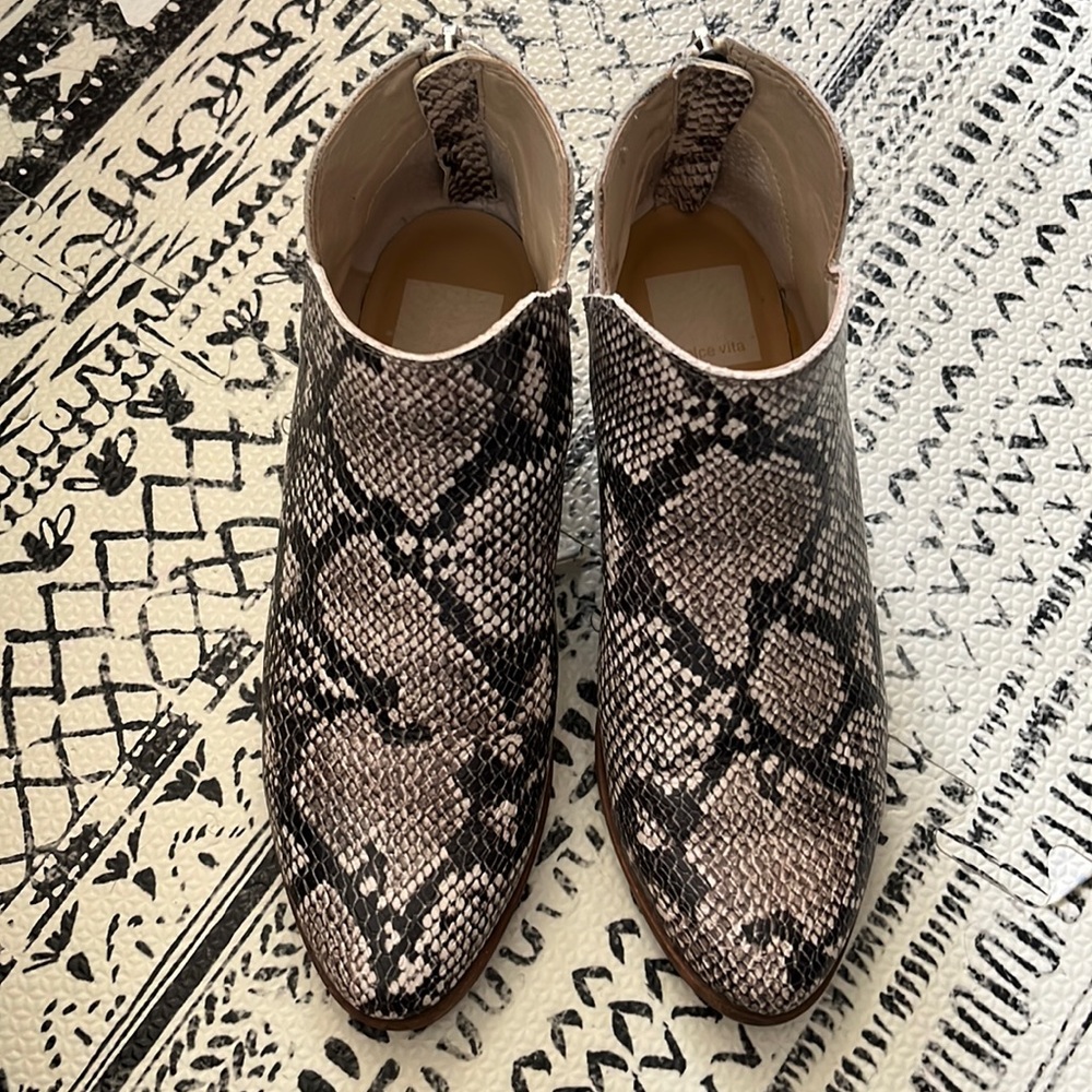 Dolce Vita Snake Ankle Bootie